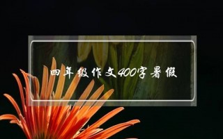 四年级作文400字暑假,四年级作文400字暑假大全