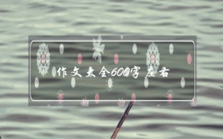 作文大全600字左右,作文大全600字左右