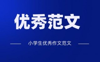 六年级优秀作文范文(六年级优秀作文范文500字)