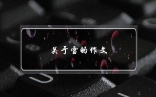关于雪的作文,关于雪的作文2字