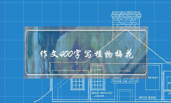 作文400字写植物梅花,写一植物作文400个字-第1张图片-微作文