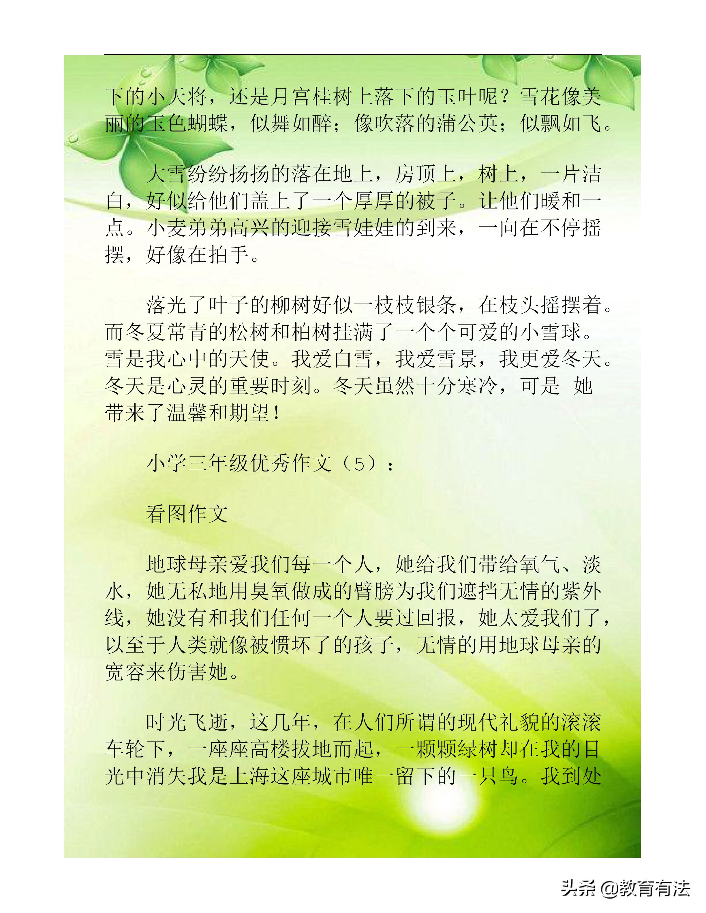 小学优秀作文大全精选()-第6张图片-微作文 小学优秀作文大全精选()-第6张图片-微作文