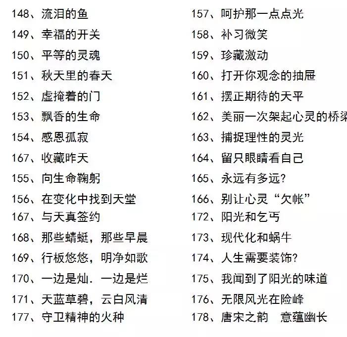 作文好标题摘抄大全(作文好标题摘抄大全正能量)-第5张图片-微作文 作文好标题摘抄大全(作文好标题摘抄大全正能量)-第5张图片-微作文