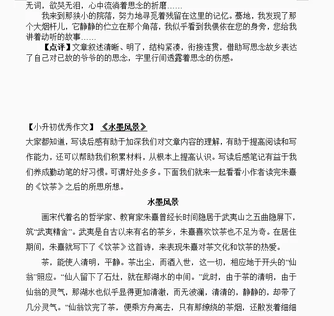 小升初作文题目精选30个()-第4张图片-微作文