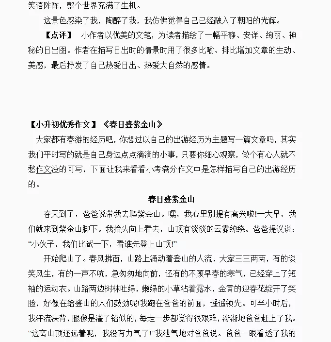小升初作文题目精选30个()-第6张图片-微作文